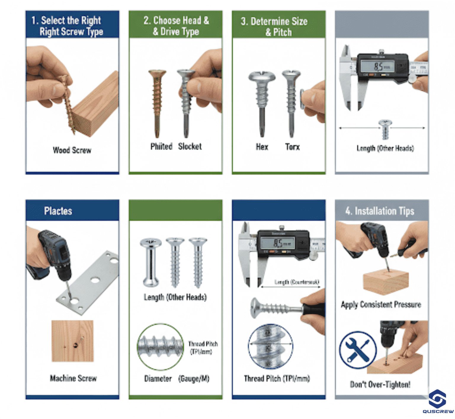 Screw Selection and Installation Guide: How to Choose, Use, and ...